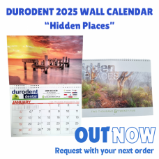 Durodent 2025 Lab Wall Calendar - AVAILABLE NOW FREE with your next order - 1 Per Regular Account Based Dental Customer Only Please WHILE STOCK LASTS