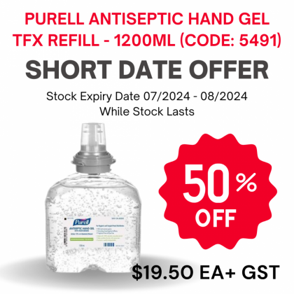 Purell Antiseptic Hand Gel 72% TFX 1200ml - 1pc - EXPIRED STOCK SPECIAL 