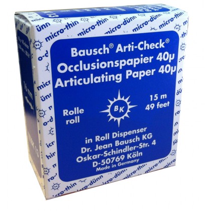 Bausch BK13 Arti-Check Roll In Dispenser - 16mm Wide - 40u - Blue - 15m