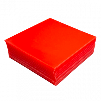 Mouthguard Blanks 4mm - Fluoro Orange - 10 Pack - SQUARE - OVERSTOCK CLEARANCE