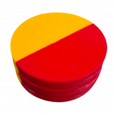 Mouthguard Blanks 4mm - Red/Yellow - 10 Pack - 120mm ROUND - OVERSTOCK CLEARANCE