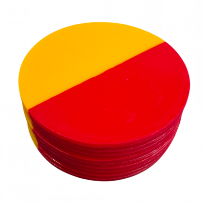 Mouthguard Blanks 4mm - Red/Yellow - 10 Pack - 120mm ROUND - OVERSTOCK CLEARANCE