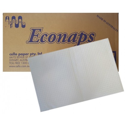 Cello Econaps Dental Bibs - White - 4 Ply - 208 x 280mm - A4 Size (AEN) - 1000/Ctn