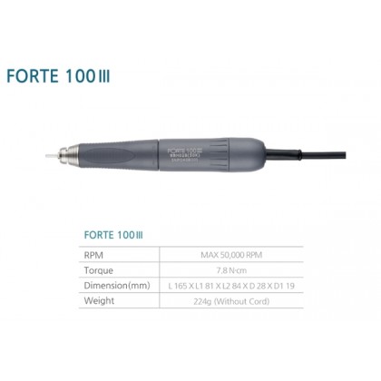 Saeshin Forte100III (II) Brushless Motor Handpiece Only - 4 Pin **** Suits OLDER MODELS with 4 PIN FEMALE CABLE ****