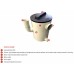 Plaster Trap (Settling Tank) 22 Litre PVC - Round with Sealed Lid and Internal Grit Basket - Australian Made