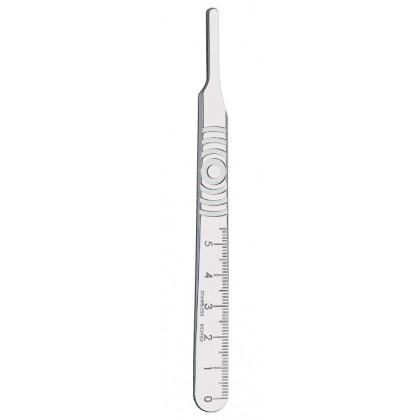 Swann-Morton Scalpel Handle with Measure - Flat - Fitment No. 4 - 0934 - Single 1pc