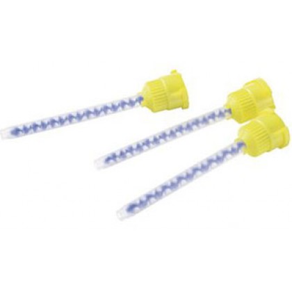 Kulzer 4:1 Ratio Mixing Tips - Yellow / Blue Inside - Pack 48 - REF 66000783