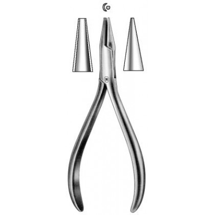 Hammacher Germany Schwarz Plier (Concave/Round) - 1.0mm Gauge - 130mm - HSL 382-13