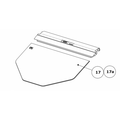 Renfert Basic Master / Quattro / Quattro IS - Current Model - COATED Glass Screen - Part 17 (900021435) - 1 pcs - SINGLE PIECE - SPAREPART