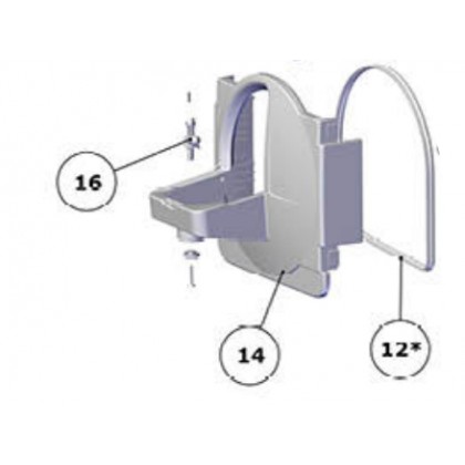 Renfert MT3 Model Trimmer Table Bracket MT3 - Ball Knob - Part 16 - SPAREPART - 900036293