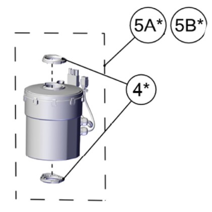 Renfert MOTOR UNIT replacement for SILENT TC, TC2, EC2, powerCAM EC 230V - Sparepart Code: 900021630 - 1 Kit