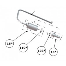 Renfert Vario Jet Sandblaster Sparepart - Boron Carbide Blasting Nozzle - Pos No. 15 - 900035520