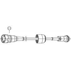 Saeshin Forte100aIII Sparepart - CABLE ONLY - Cord Assembly - 8 Pin Female (New Model) - 1 pc