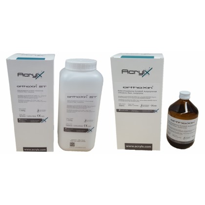 AcrylX ORTHOXin ST Orthodontic Acrylic Powder & Liquid COMBO PACKS - 1kg, 3kg, 5kg, 8kg