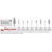 Edenta TC Plain Cut Burs with Cross Cut Transverse Section - White Band - 1pc