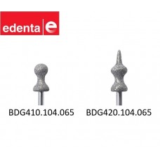 Edenta Diacrylic Diamond Bur Grinders 410.104.065HP or 420.104.065HP - 1pc - Options Available