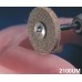 Edenta Softcrack Finishing Wheels for soft materials - 10 + 1 Mandrel 4029HP (2100UM)