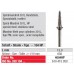 Edenta Spiral Mandrel 301L (4004-HP) - For Acrylic Polishers - 1pc