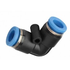 Pneumatic Push In Air Fittings – Union Elbow 90 Deg - 6mm Hose – 1pc