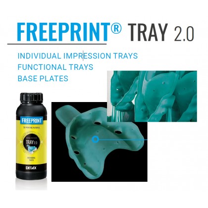 Detax Freeprint TRAY 2.0 385 DLP 3D Printing Resin 02505 - 1000g - SPECIAL ORDER ONLY