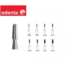 Edenta Steel Fissure Burs - Tapered - 5 or 6 Pack - Options Available