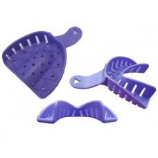 Unident Purple SHAPE Mouldable Disposable Dentate Impression Trays - 12 Pack - Size Options