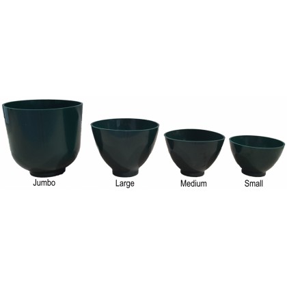 Flexible Plaster and Stone Mixing Bowl Flexible Green - Size Options Available