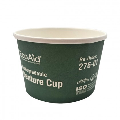 EcoAid Denture Cups Disposable 300ml, 800 (16 Packs x 50) - Full Carton