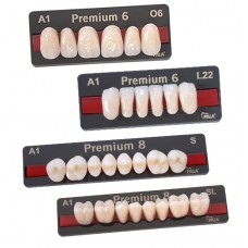 Kulzer Pala PREMIUM 6/8 NanoPearl Acrylic Teeth (Kulzers Highest Quality Full Anatomical Tooth Range) - 1 Card