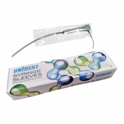 Unident Syringe Barrier Sleeves With Slot - 6.5 x 25cm - 500pc - 1 Pack