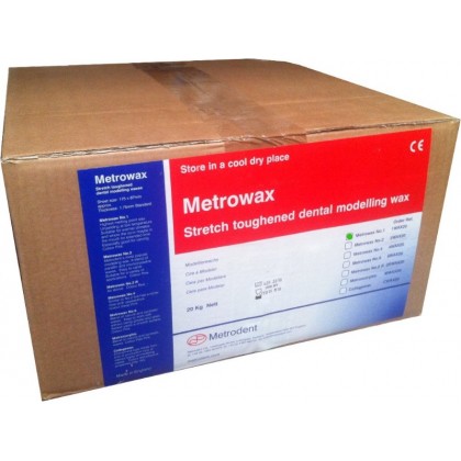 Metrodent Metrowax No.1 ***** TROPICAL VERSION - Higher Melting Point for Warm Climate areas *****  - 20kg - May be SPECIAL ORDER - 3-4 Month Leadtime