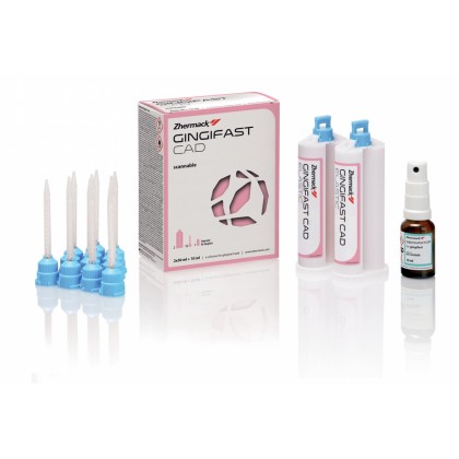 Zhermack Gingifast CAD (Gingival Mask Scannable)  - Elastic 40 Shore A - 2 x 50ml (C203227) - DG