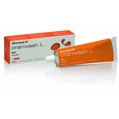 Zhermack Oranwash L (Light Body) C100660 PACKAGE including 4 x ORANWASH 140ml  + 1 Mixing Pad Z-IMP + 1 x ZPA-CLINIC Indurent GEL - MULTI BUY ORANWASH PACKAGE